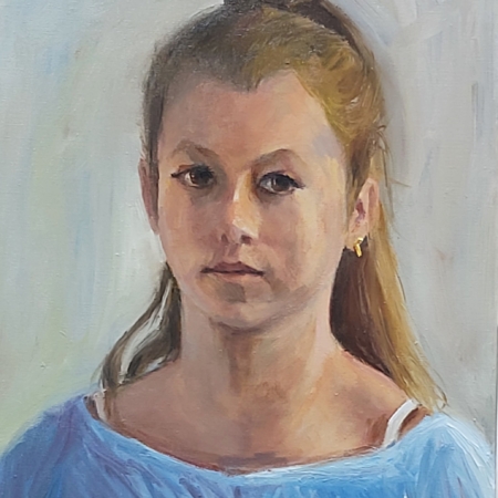 portret resultaat na schildersessie